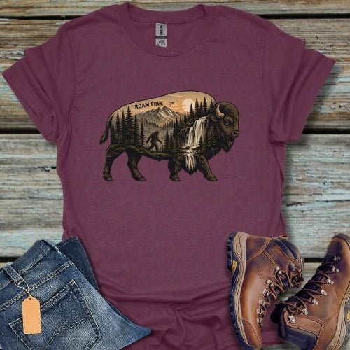 Roam Free Buffalo T-Shirt - Beastly Banter