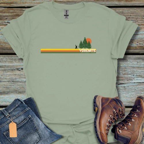 Yosemite Retro Bigfoot Sunset T-Shirt - Beastly Banter