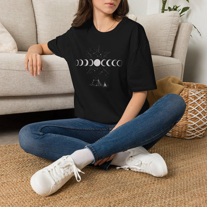 Moon Phase Camping T‑Shirt