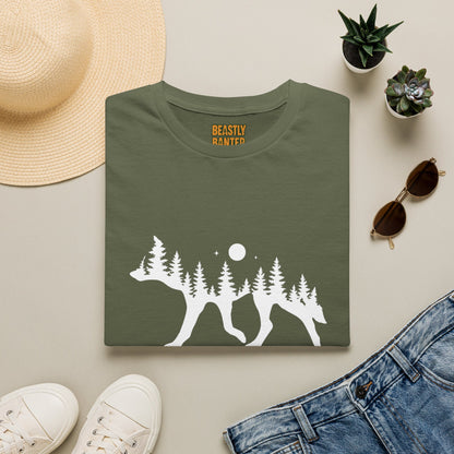 Wolf Night view T-Shirt