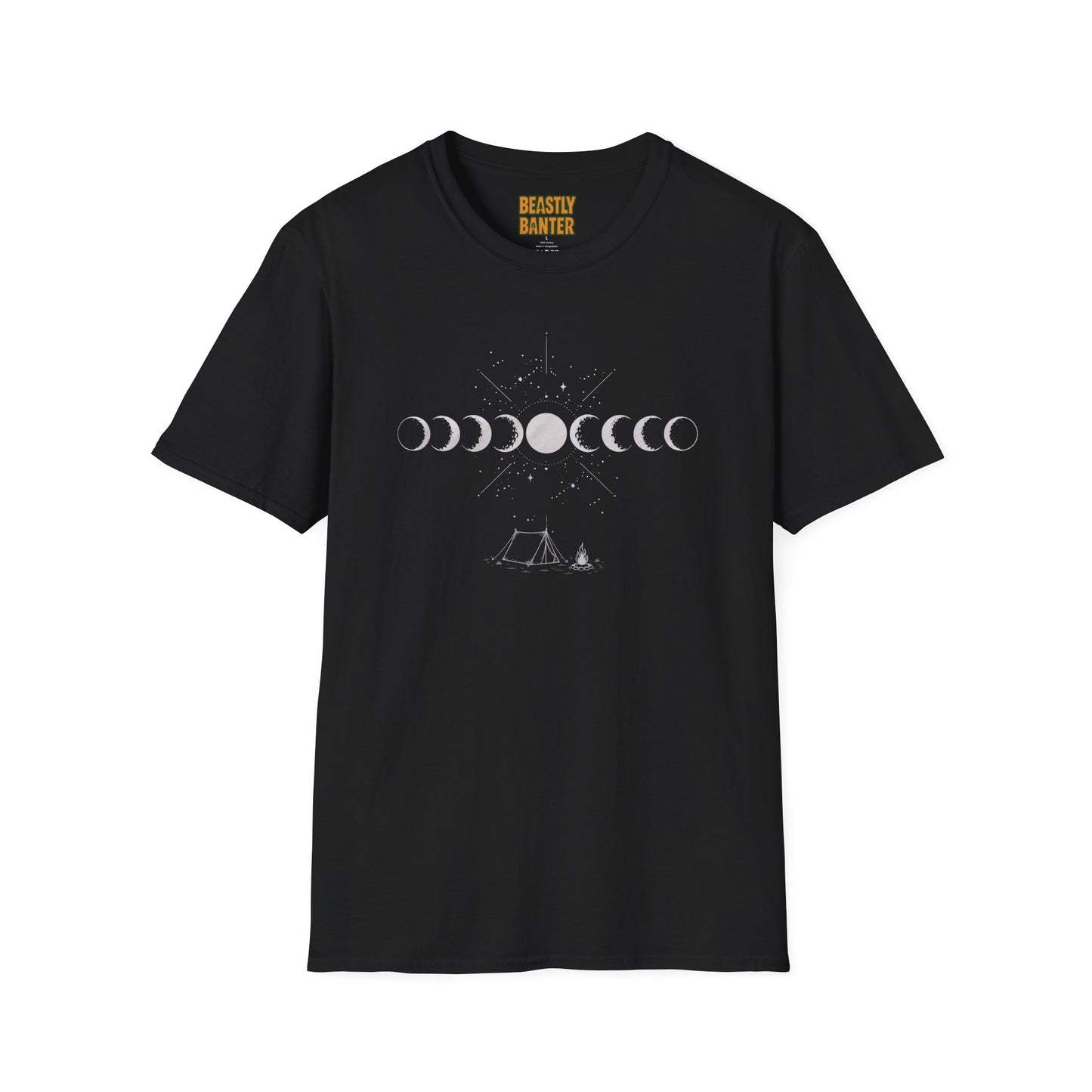 Moon Phase Camping T‑Shirt