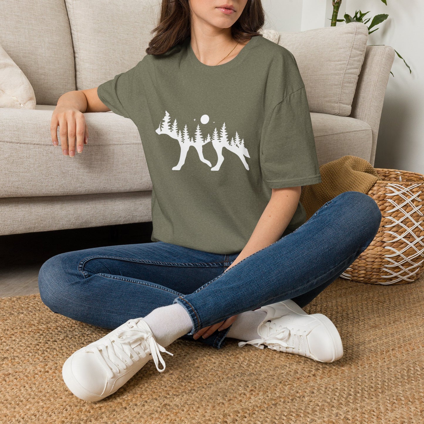 Wolf Night view T-Shirt