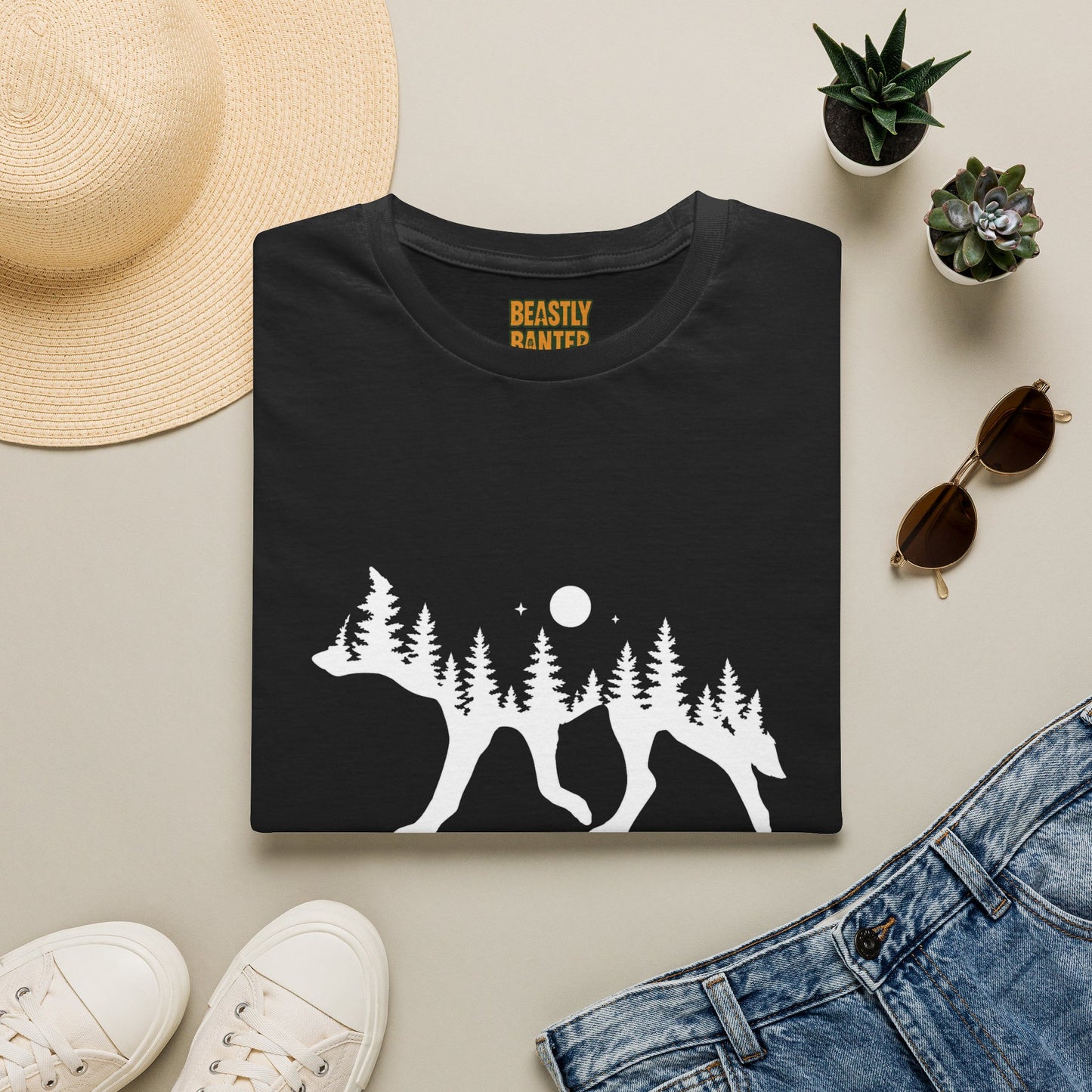 Wolf Night view T-Shirt