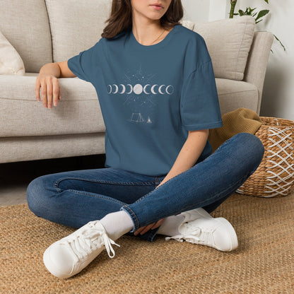 Moon Phase Camping T‑Shirt