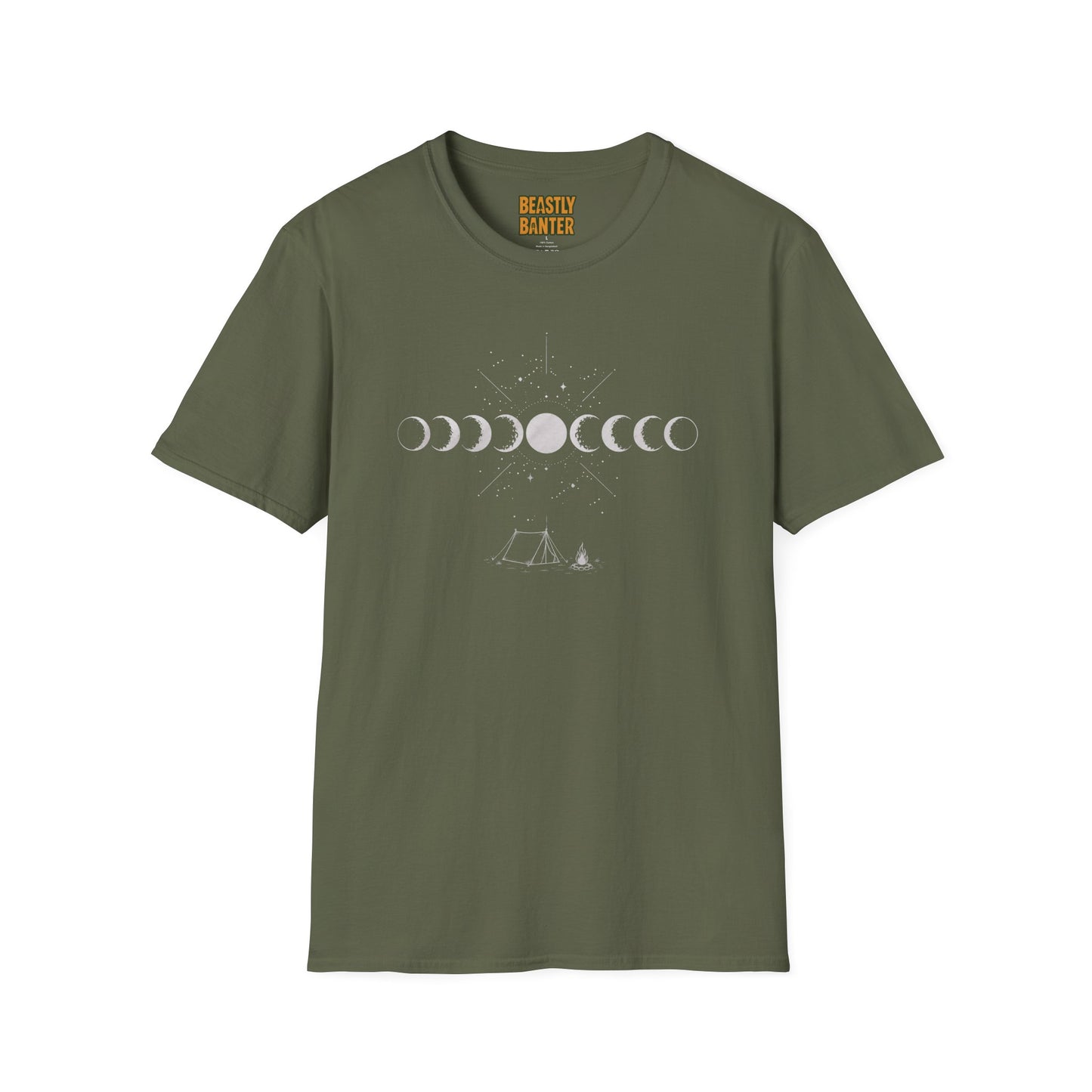 Moon Phase Camping T‑Shirt