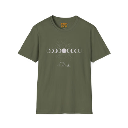 Moon Phase Camping T‑Shirt