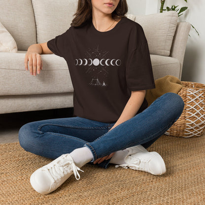 Moon Phase Camping T‑Shirt