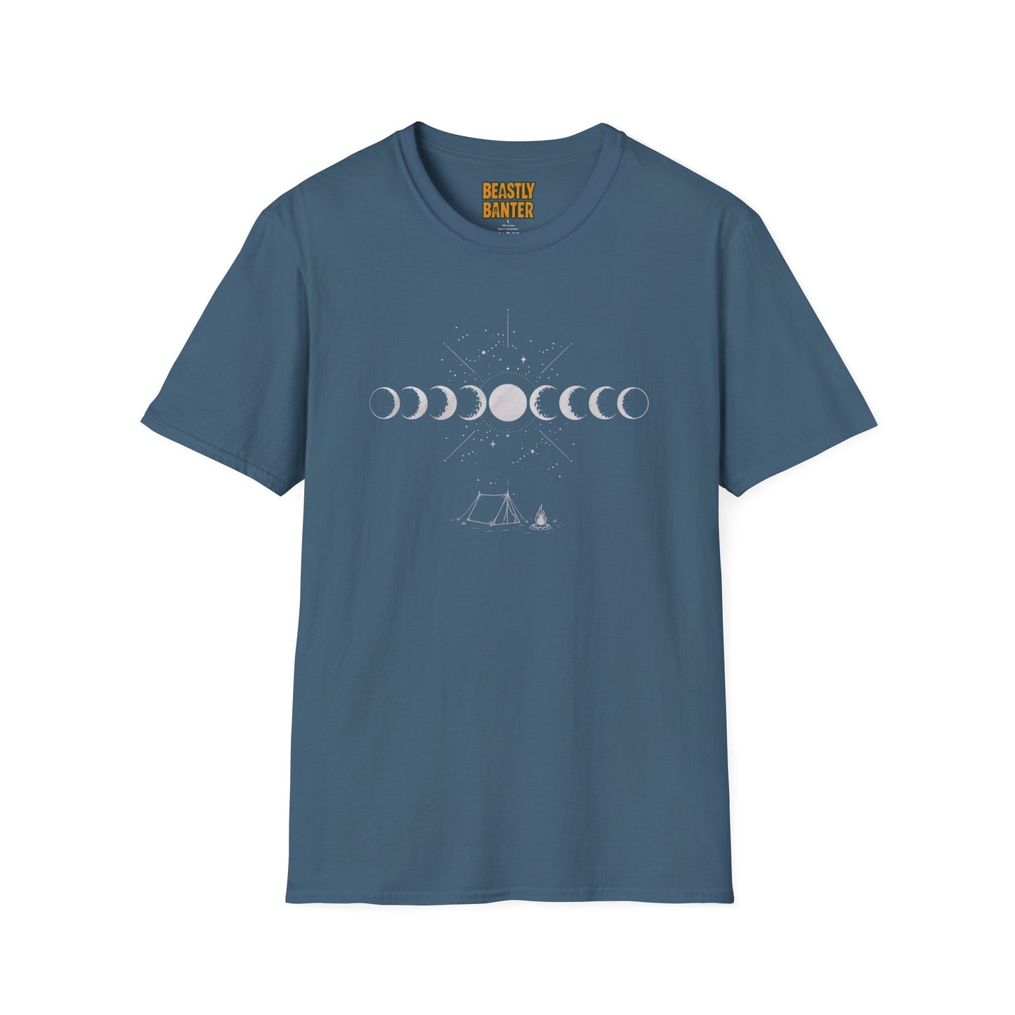 Moon Phase Camping T‑Shirt