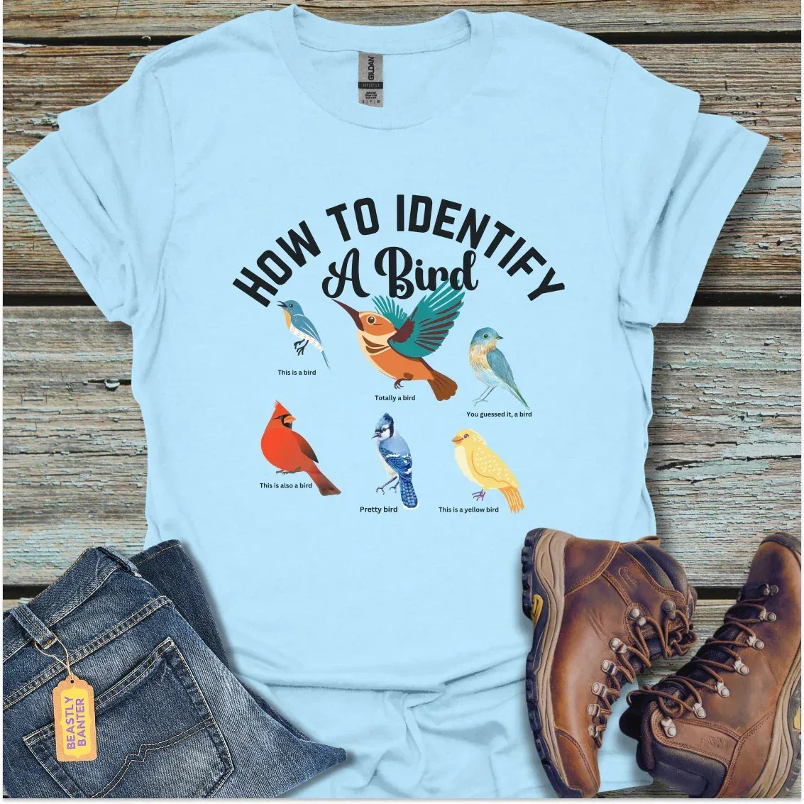 Birdwatching for Dummies T-Shirt - Beastly Banter