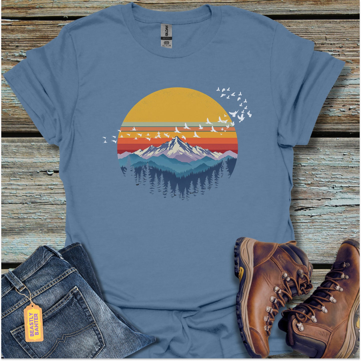 Vintage Sunset Migration T-Shirt