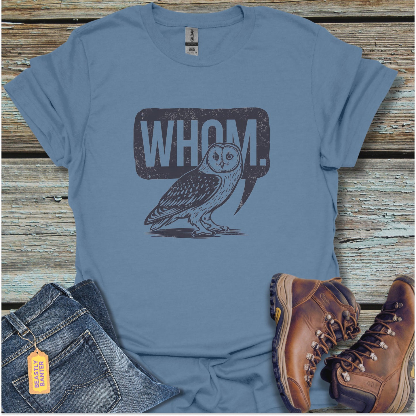 Owl Whom – Grammar Nerd Tee