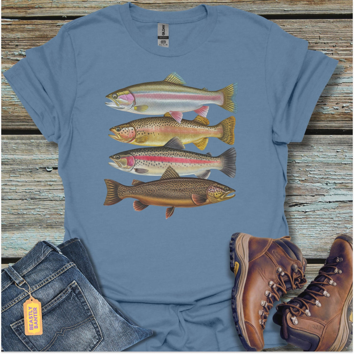 Four Trout T-Shirt - Beastly Banter