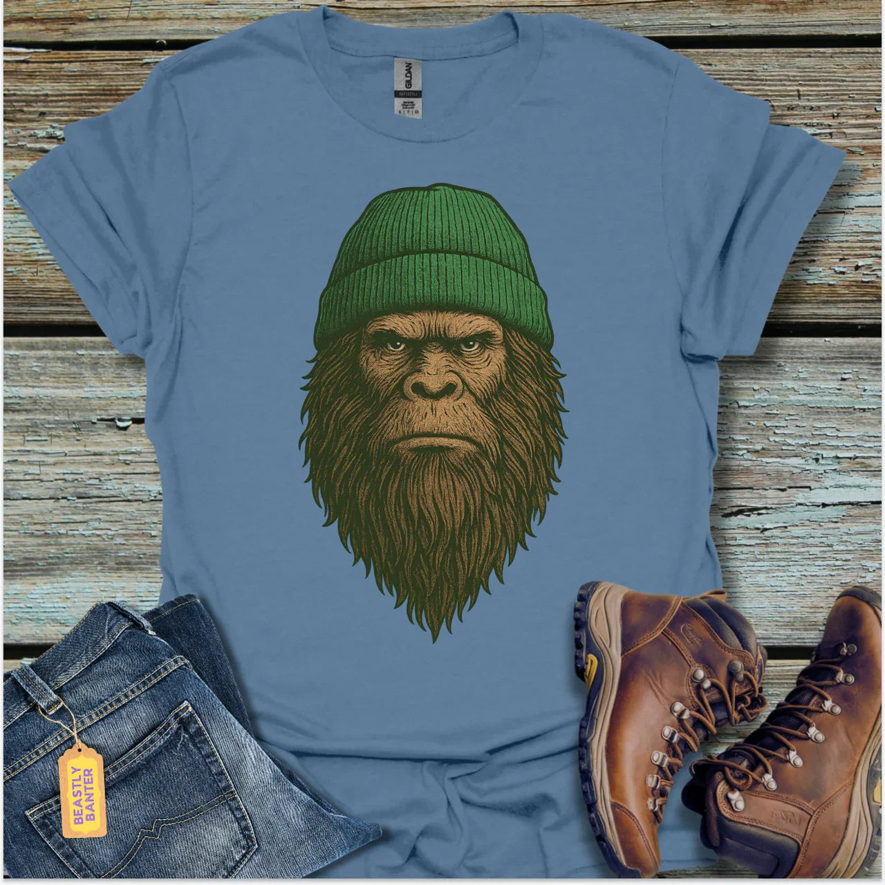 The Legend in Green Bigfoot T-Shirt