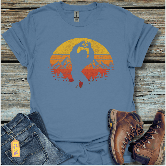 Bigfoot Loves Sunset T-Shirt - Beastly Banter