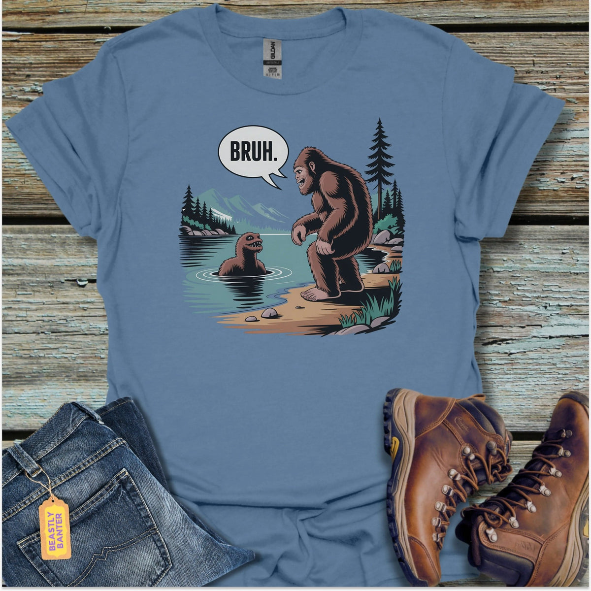 Bigfoot Bruh T-Shirt - Beastly Banter
