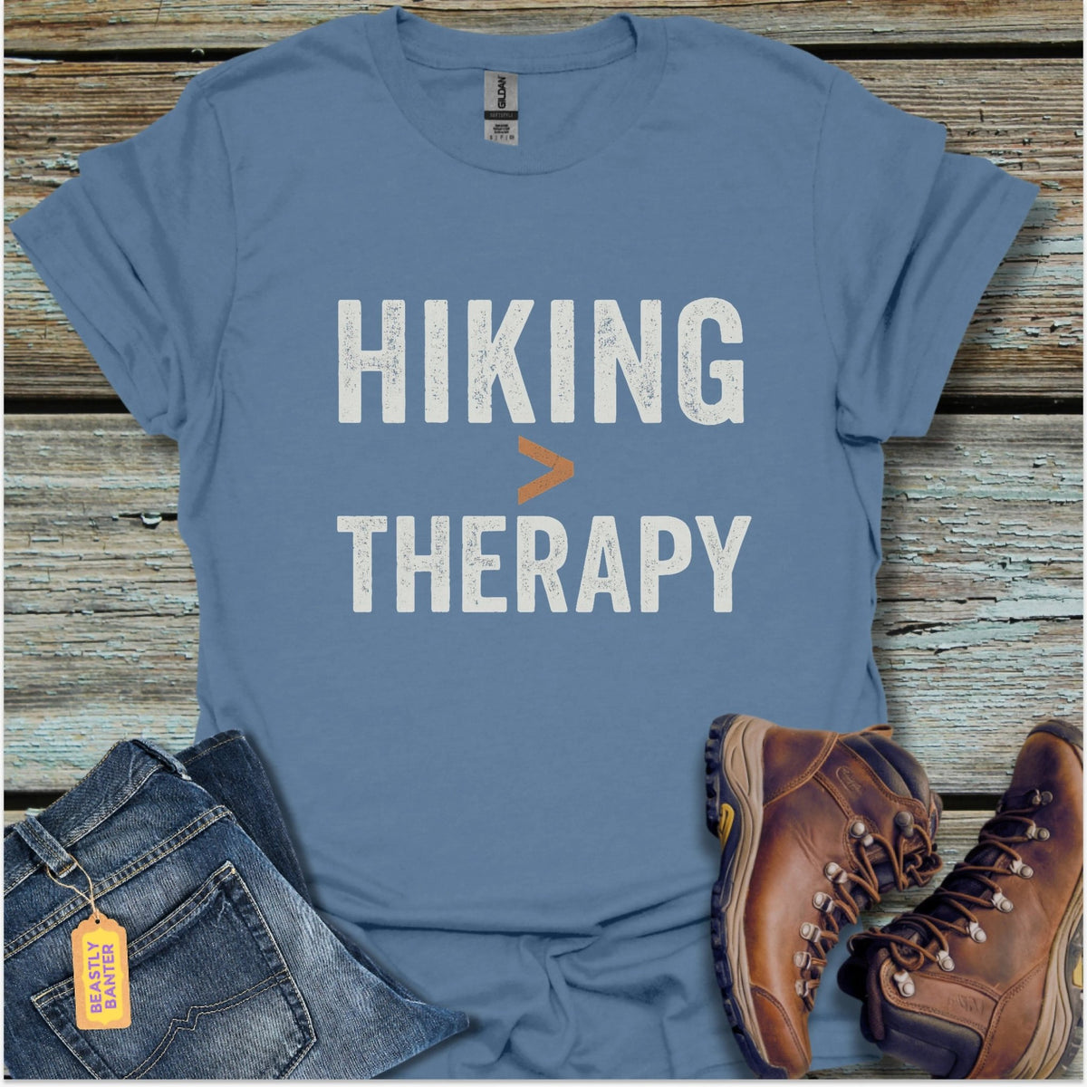 Hiking > Therapy T-Shirt - Beastly Banter