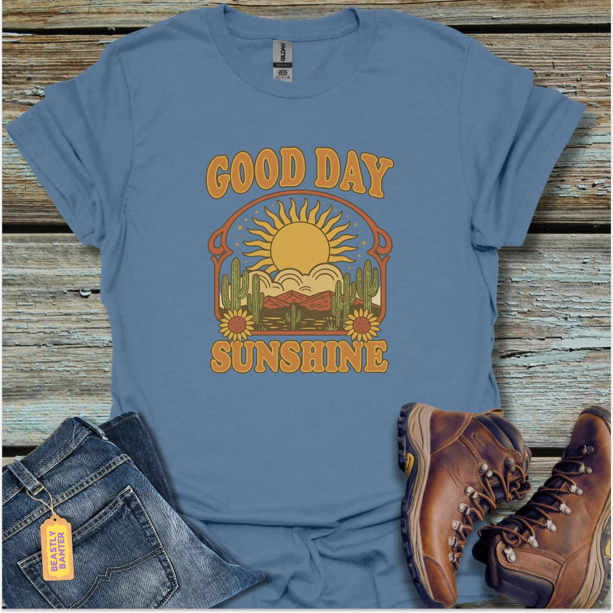 Good Day Sunshine Hiking T-Shirt - Beastly Banter