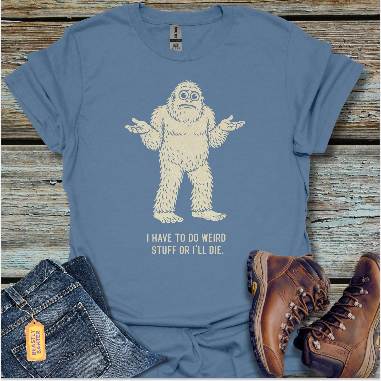 Bigfoot Weird Things T-Shirt
