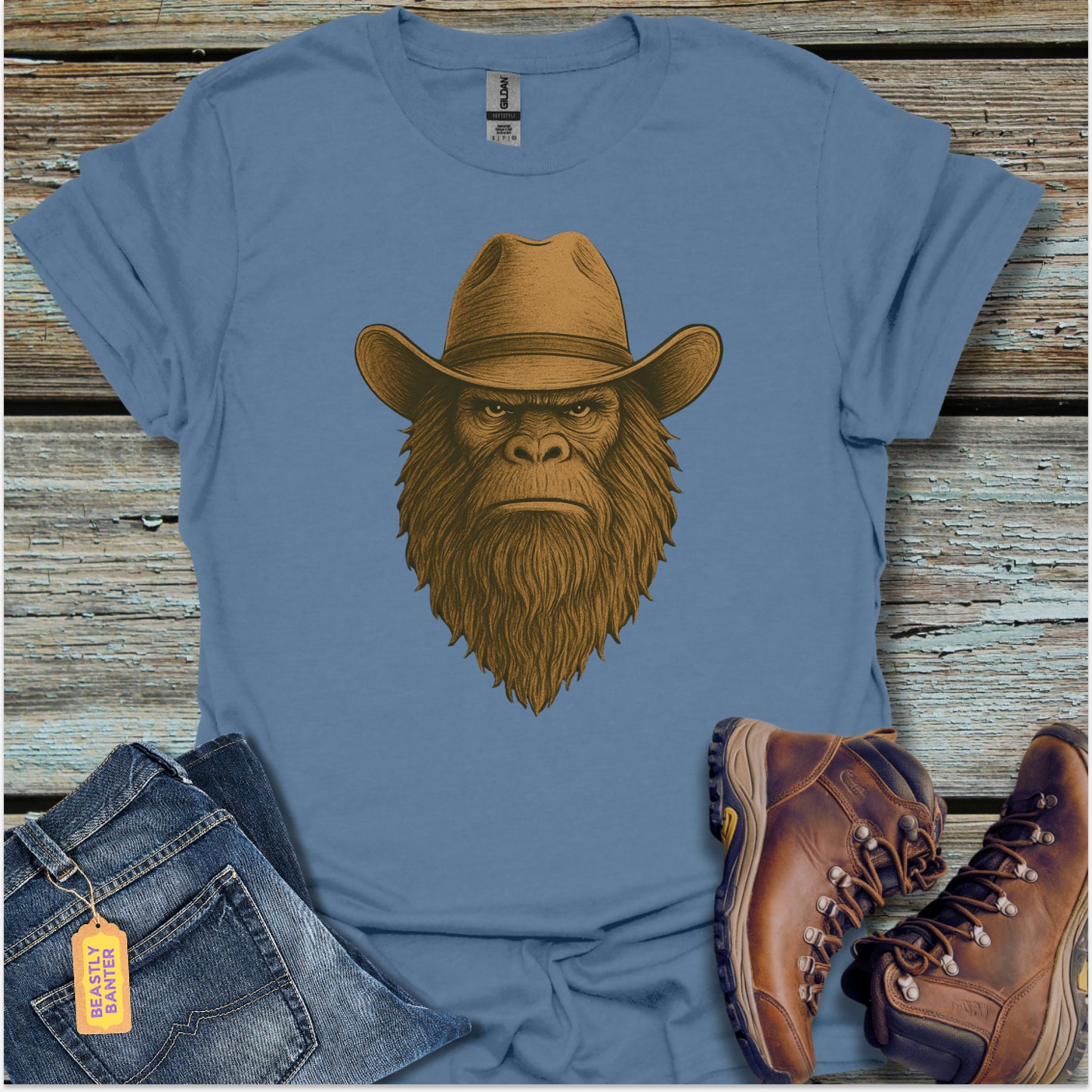 Bigfoot Cowboy T-Shirt