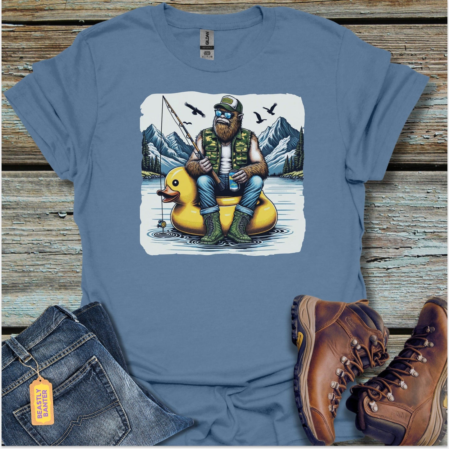 Bigfoot Fishin T-Shirt - Beastly Banter