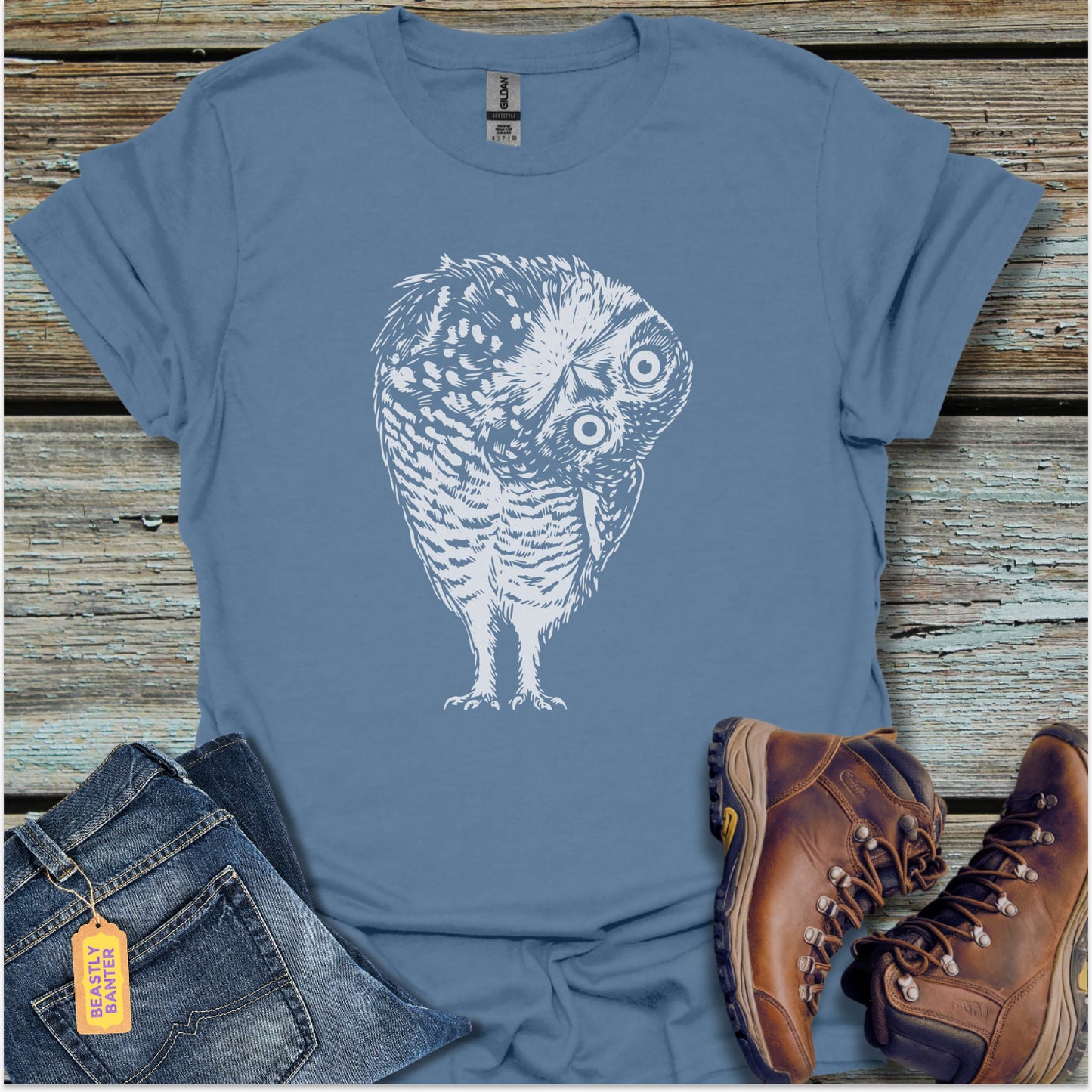 Owl Who Turned Heads T-Shirt - Beastly Banter