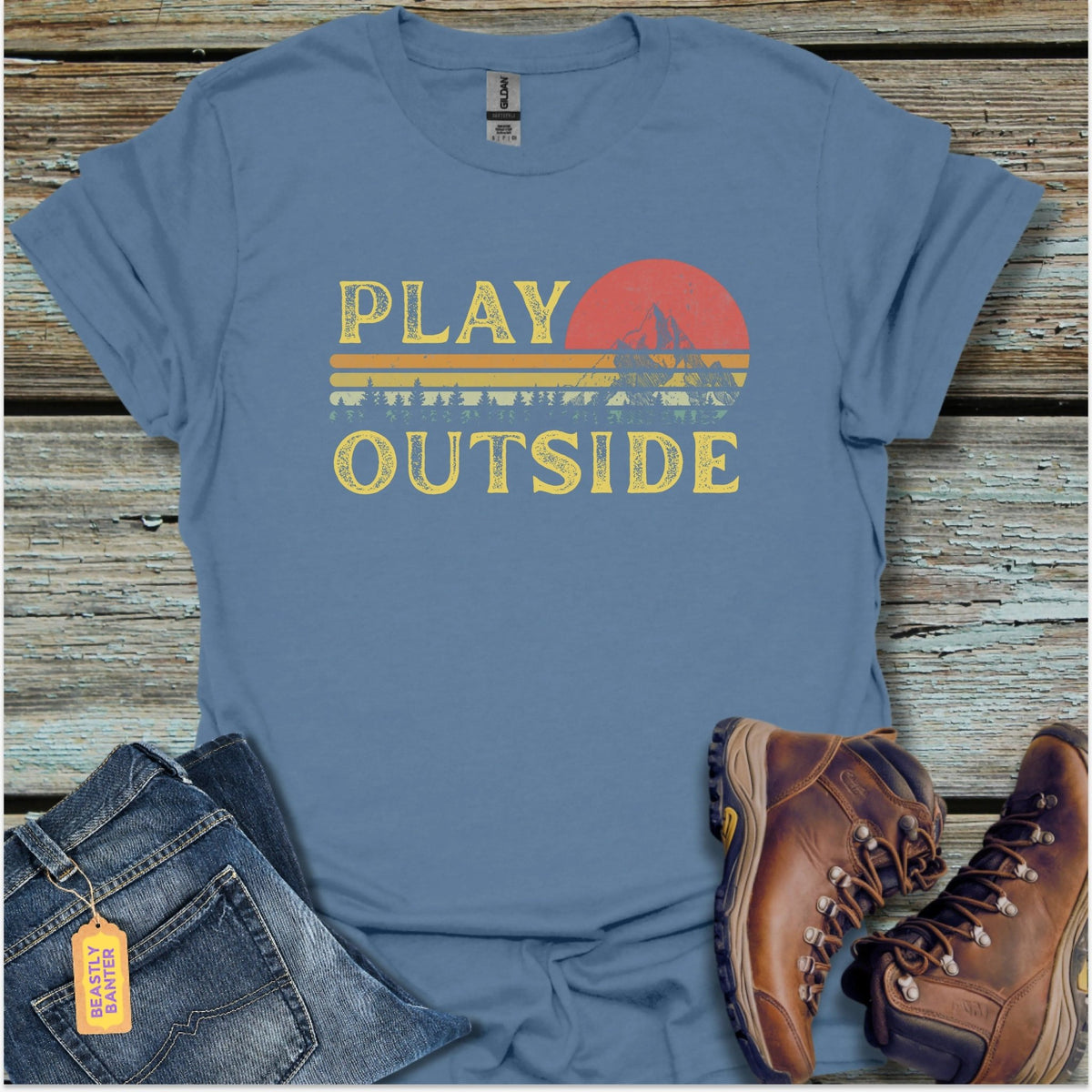 Play Outside Hiking T-Shirt - Beastly Banter