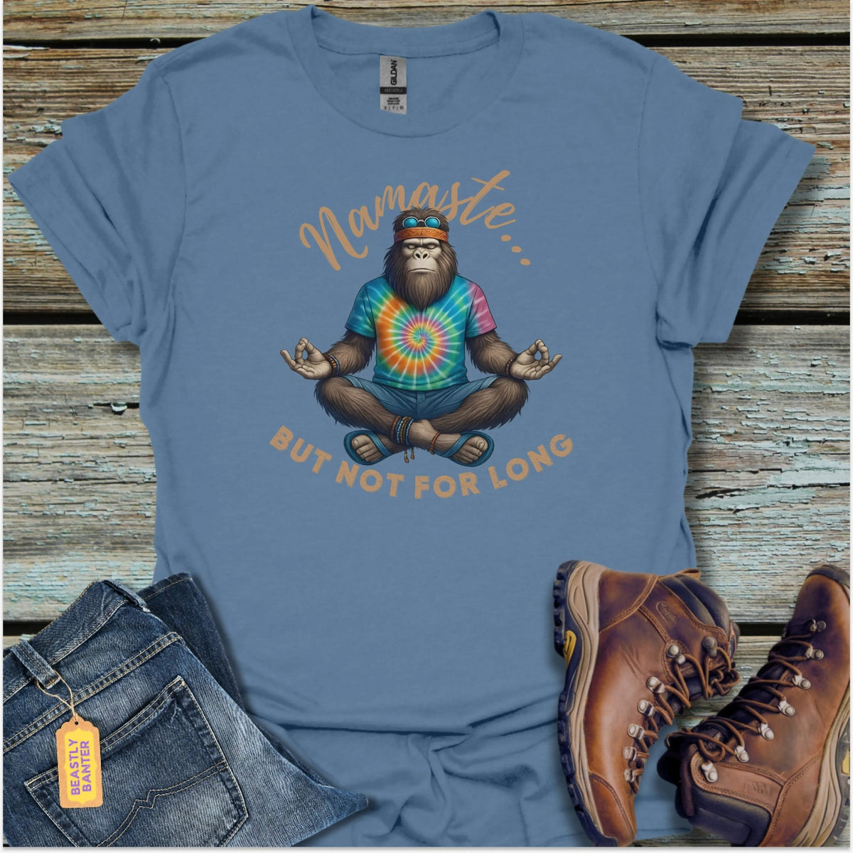 Bigfoot Namaste T-Shirt - Beastly Banter