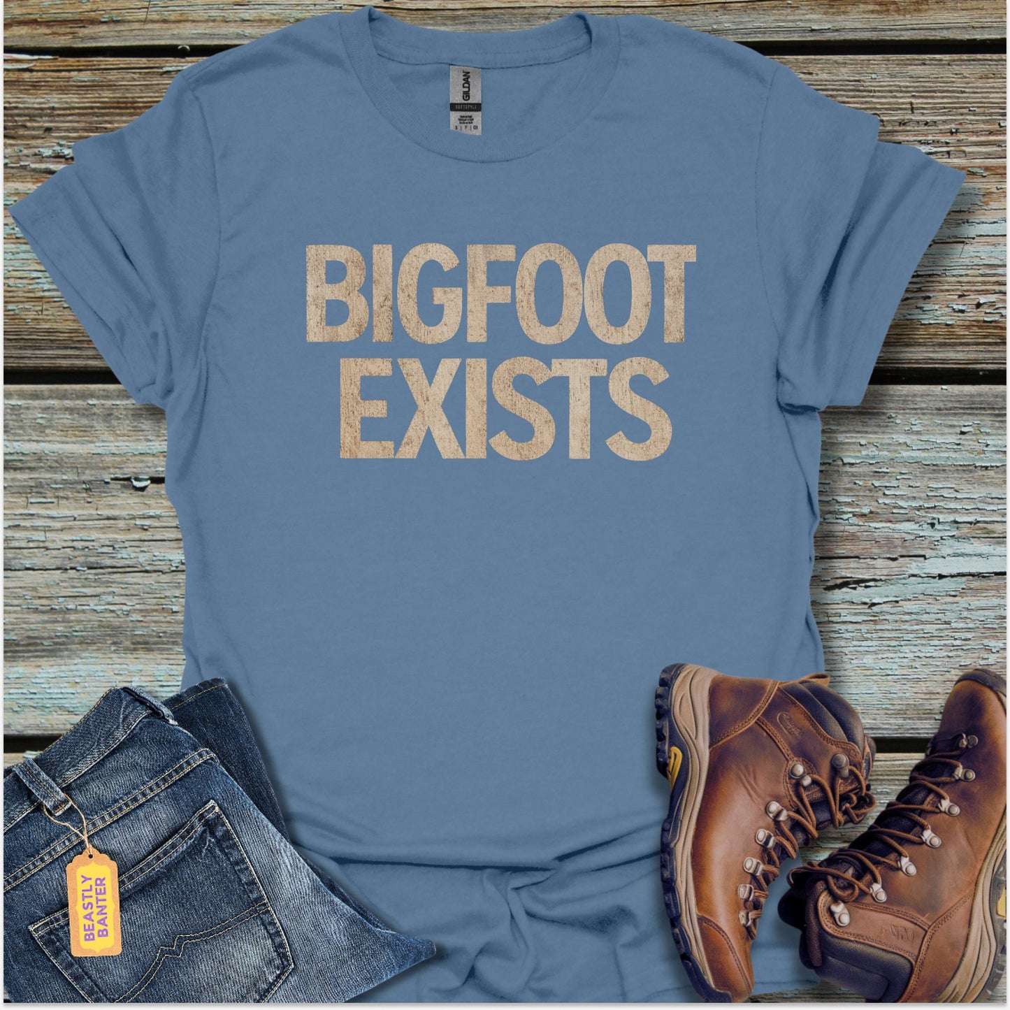 Bigfoot Exists T-Shirt - Beastly Banter