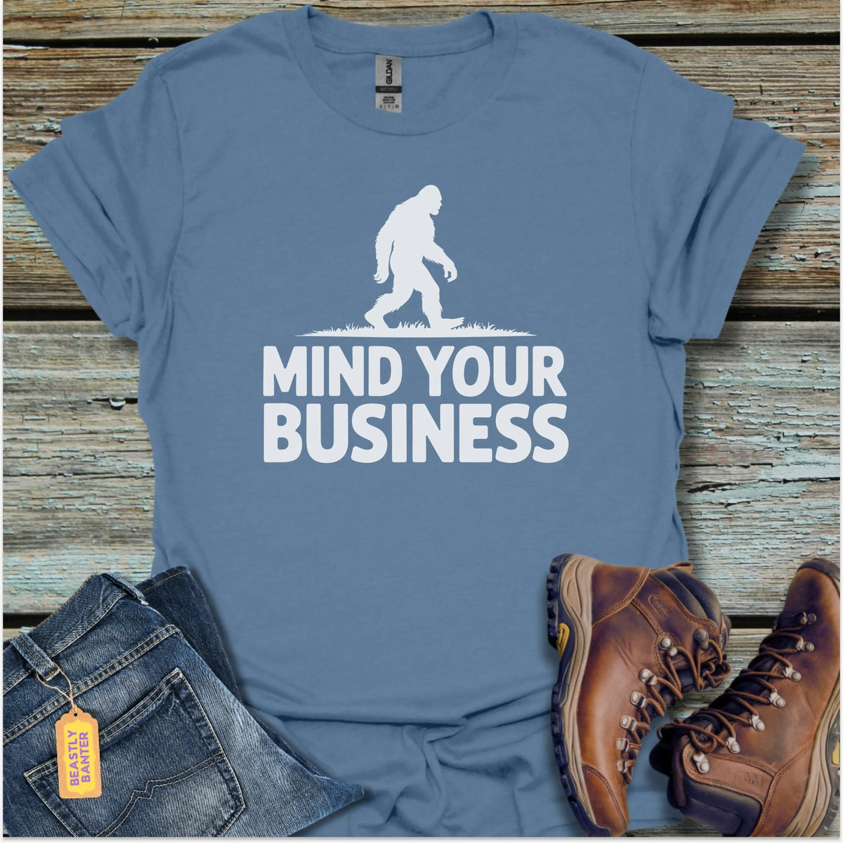 Mind Your Business Bigfoot T-Shirt - Beastly Banter