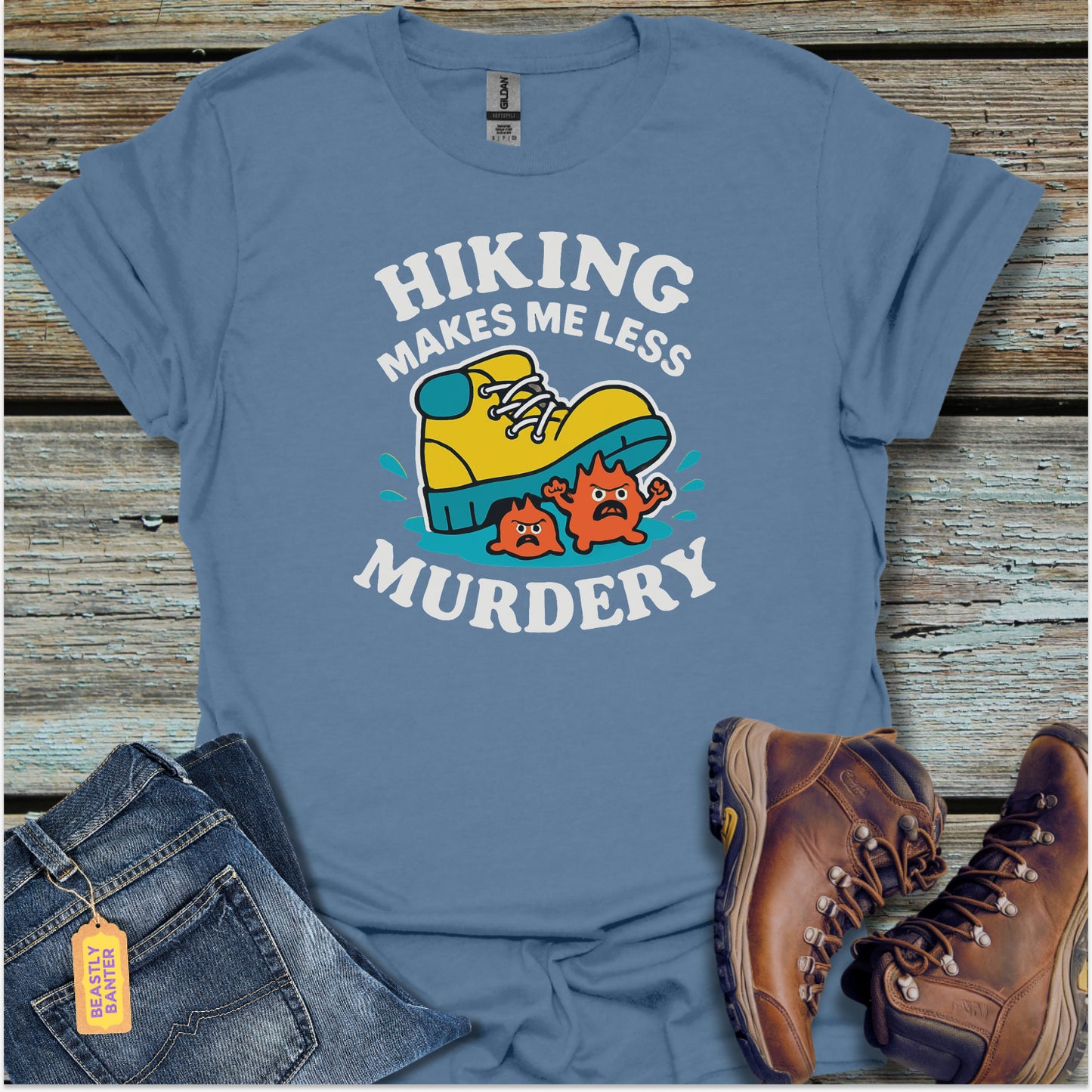 Less Murdery Hiker T-Shirt