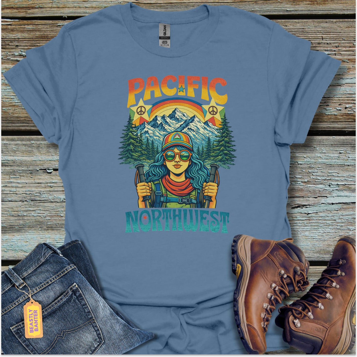 Pacific Northwest Hiking T-Shirt - Beastly Banter