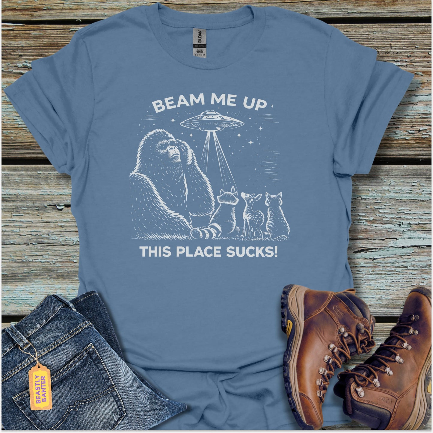 Beam Me Up, I’m Done T-Shirt - Beastly Banter