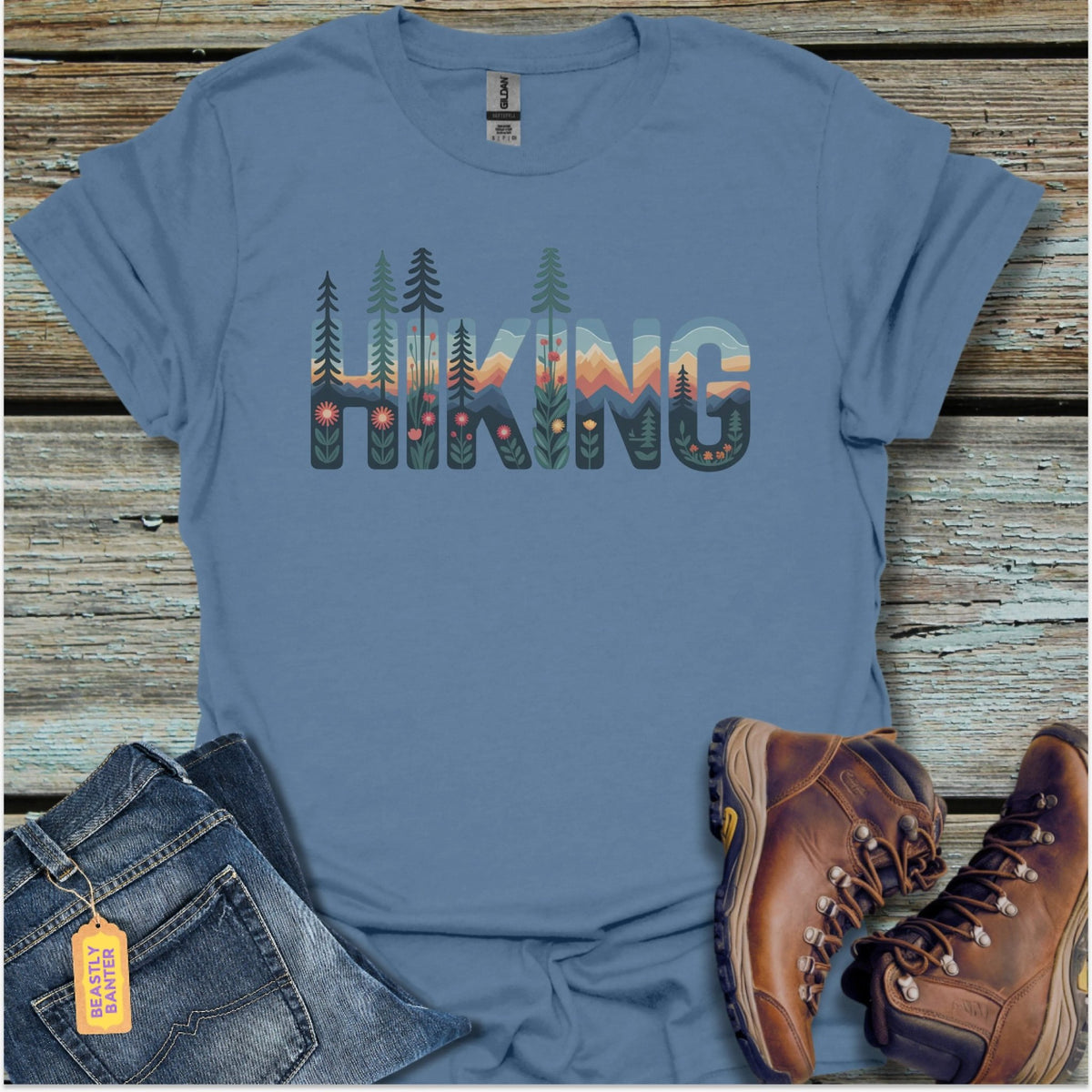 HIKING Wildflower Trail Edition T-Shirt - Beastly Banter