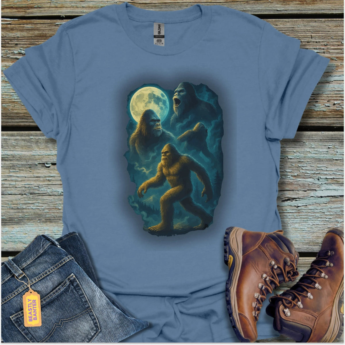 Full Moon Bigfoot T-Shirt - Beastly Banter