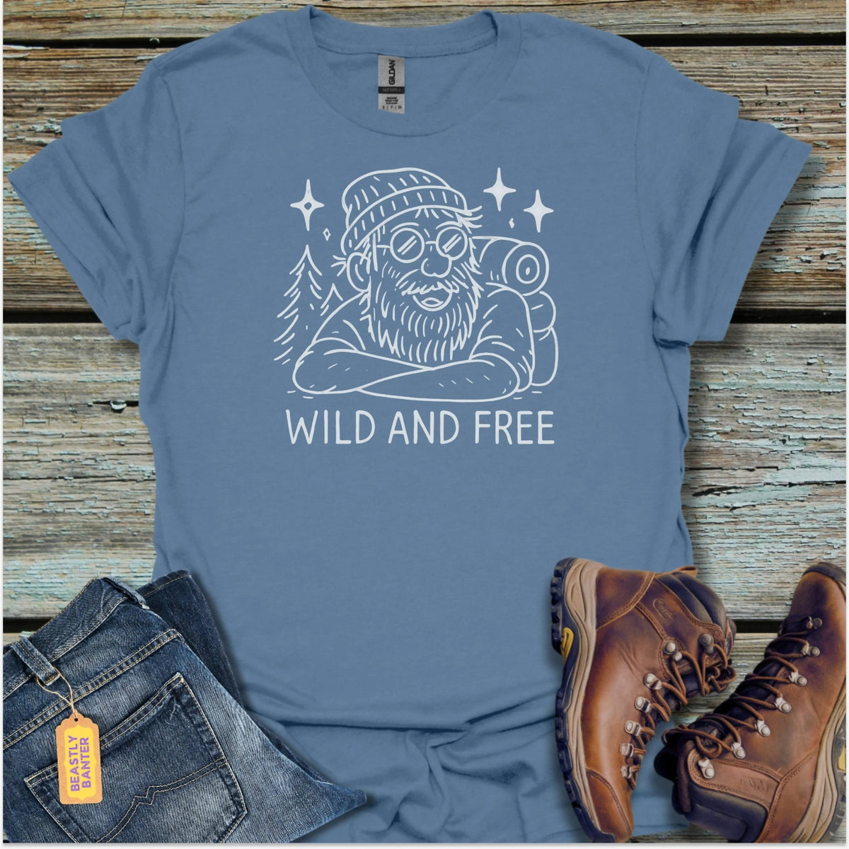 Wild & Free Hiking T-Shirt - Beastly Banter