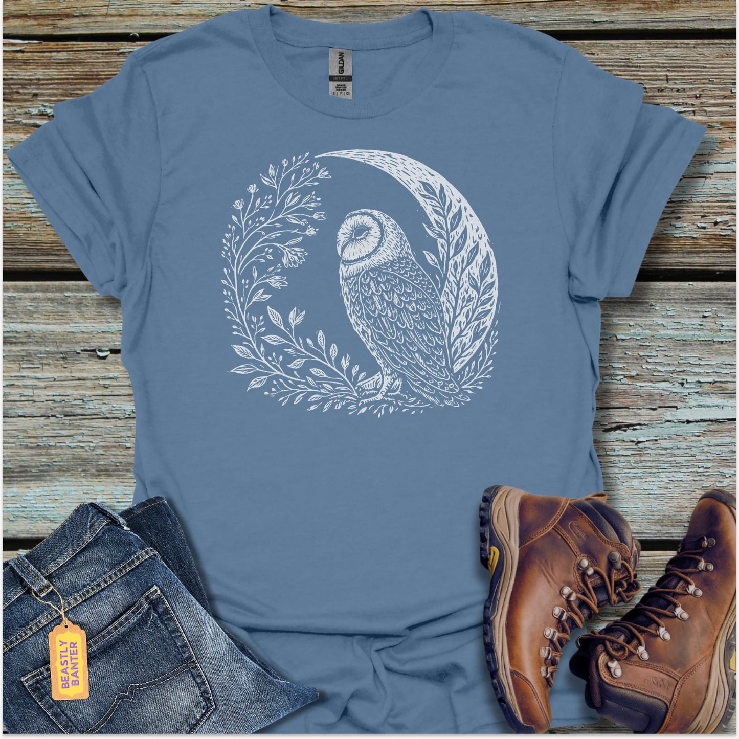 Quiet Owl T-Shirt - Beastly Banter