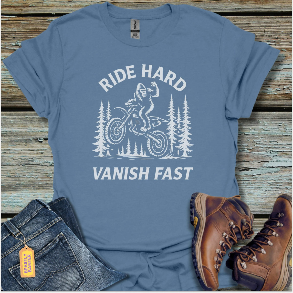 Ride Hard Bigfoot T-Shirt - Beastly Banter