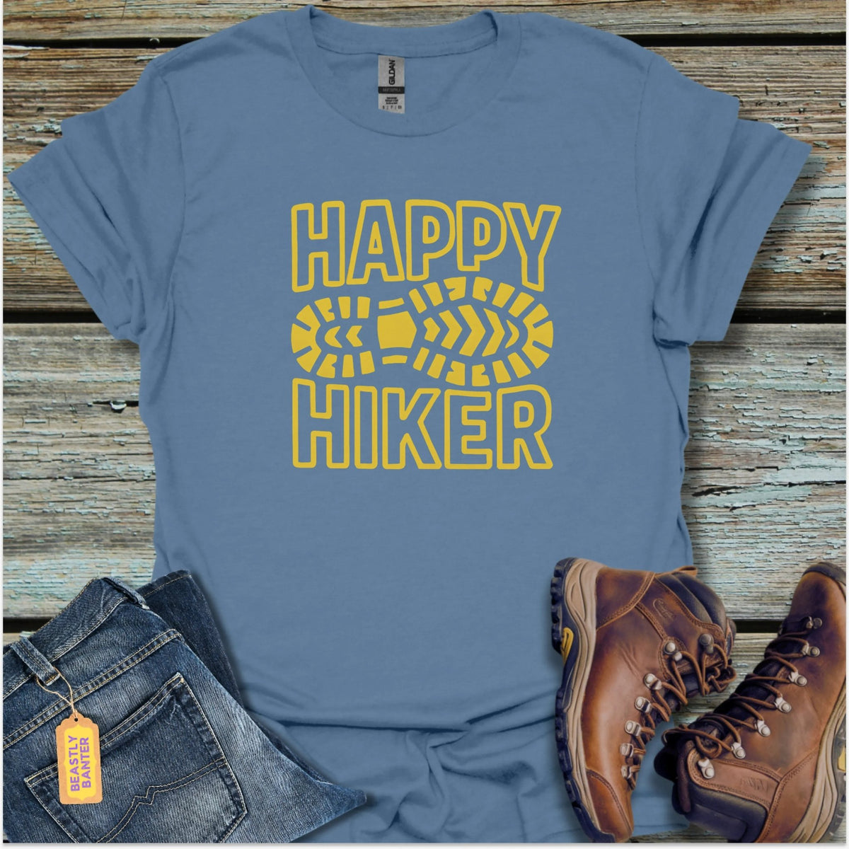 Happy Hiker T-Shirt - Beastly Banter