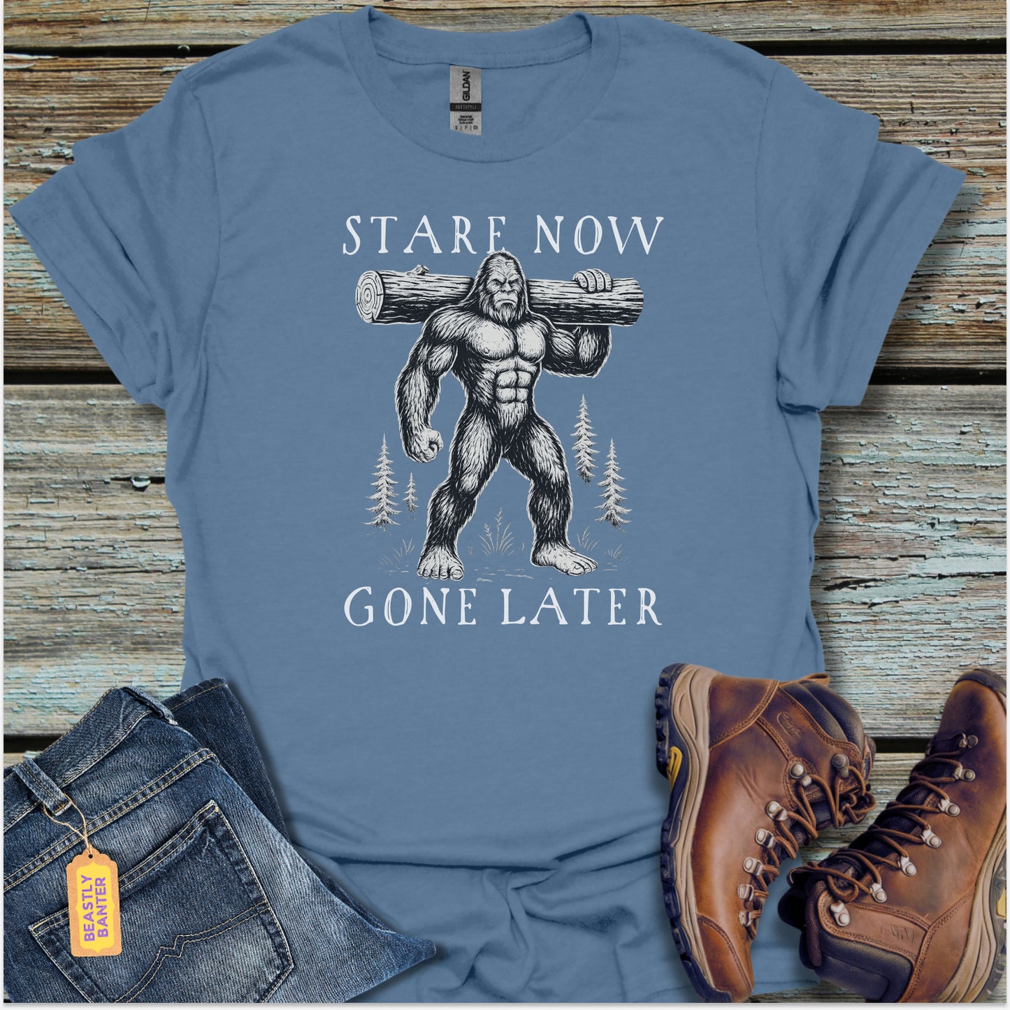 Stare Now Bigfoot T-Shirt