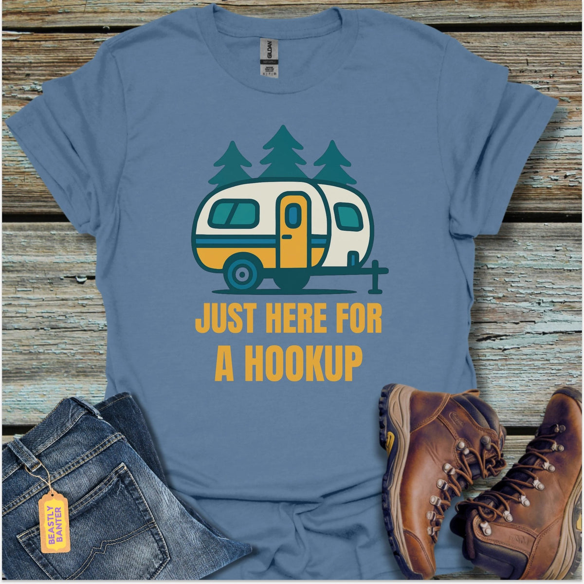 Just Here For A Hookup T-Shirt - Beastly Banter