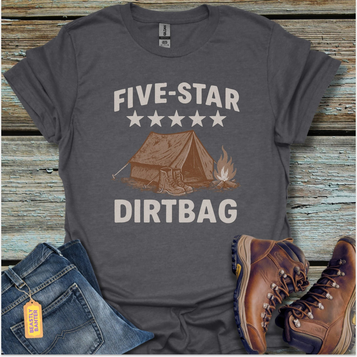 Five Star Dirtbag T-Shirt - Beastly Banter