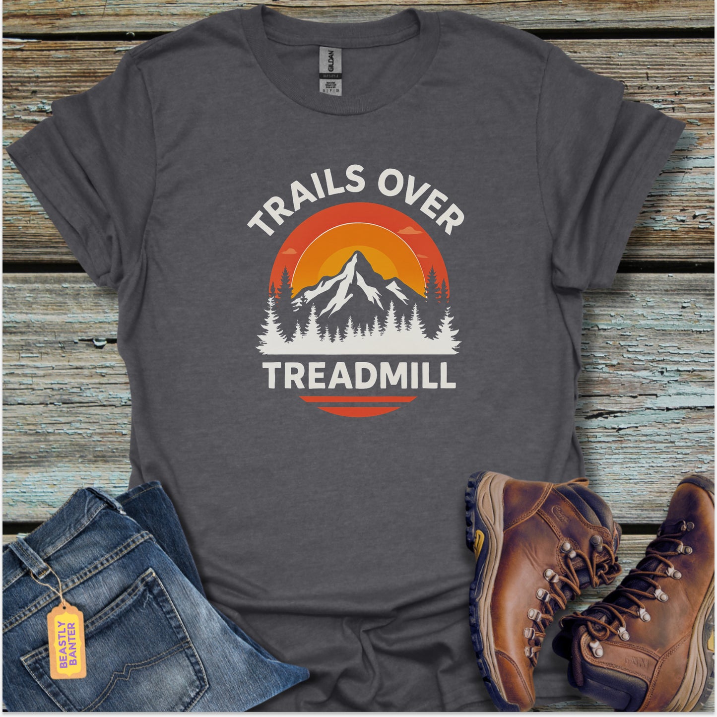 Trails Over Treadmills Hiking T-Shirt