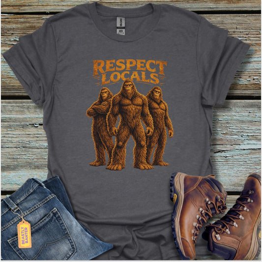 Respect Locals Bigfoot Crew T-Shirt - Beastly Banter