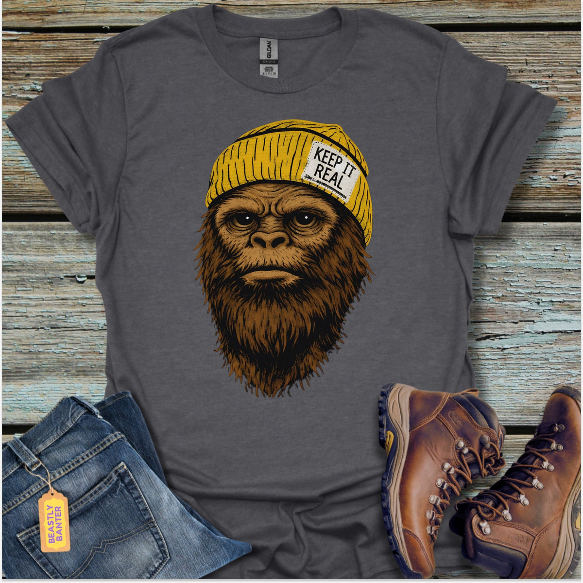 Keep It Real Bigfoot T-Shirt - Beastly Banter