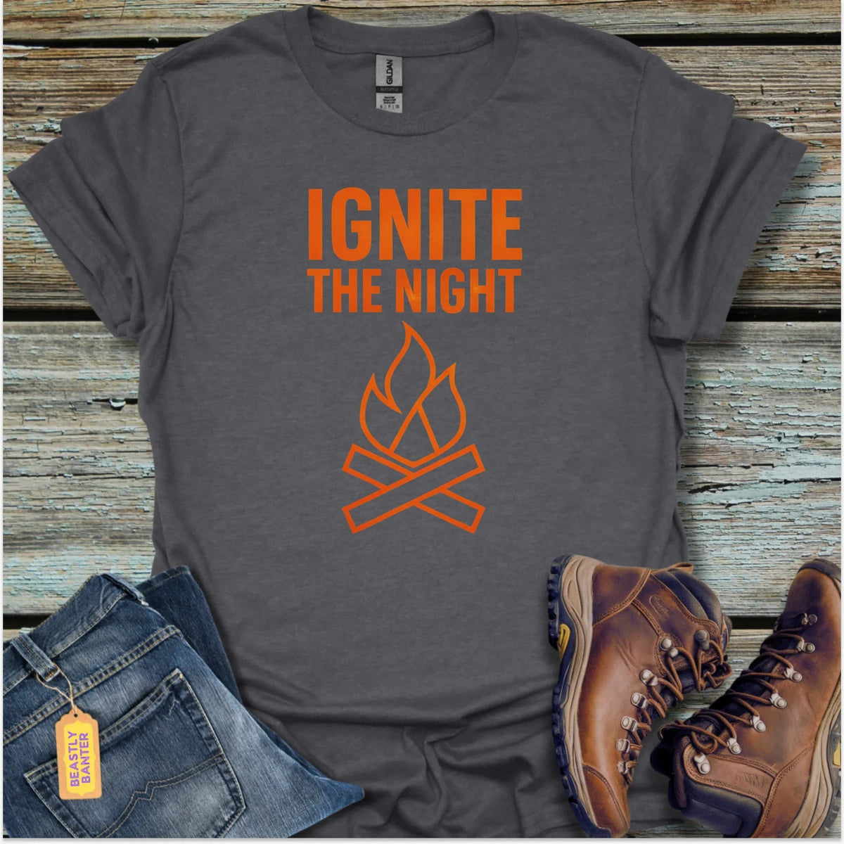 Ignite the Night Campfire T-Shirt - Beastly Banter