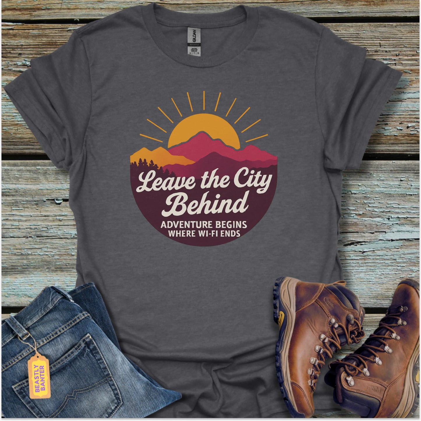 Leave the City Behind Hiking T-Shirt