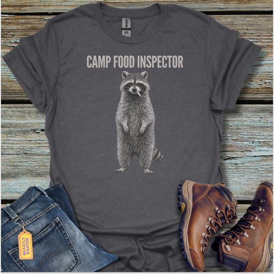 Raccoon Camp Food Inspector T-Shirt
