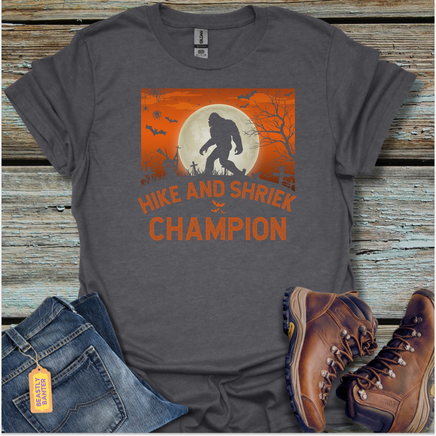 Bigfoot Halloween Hike and Shriek T-Shirt