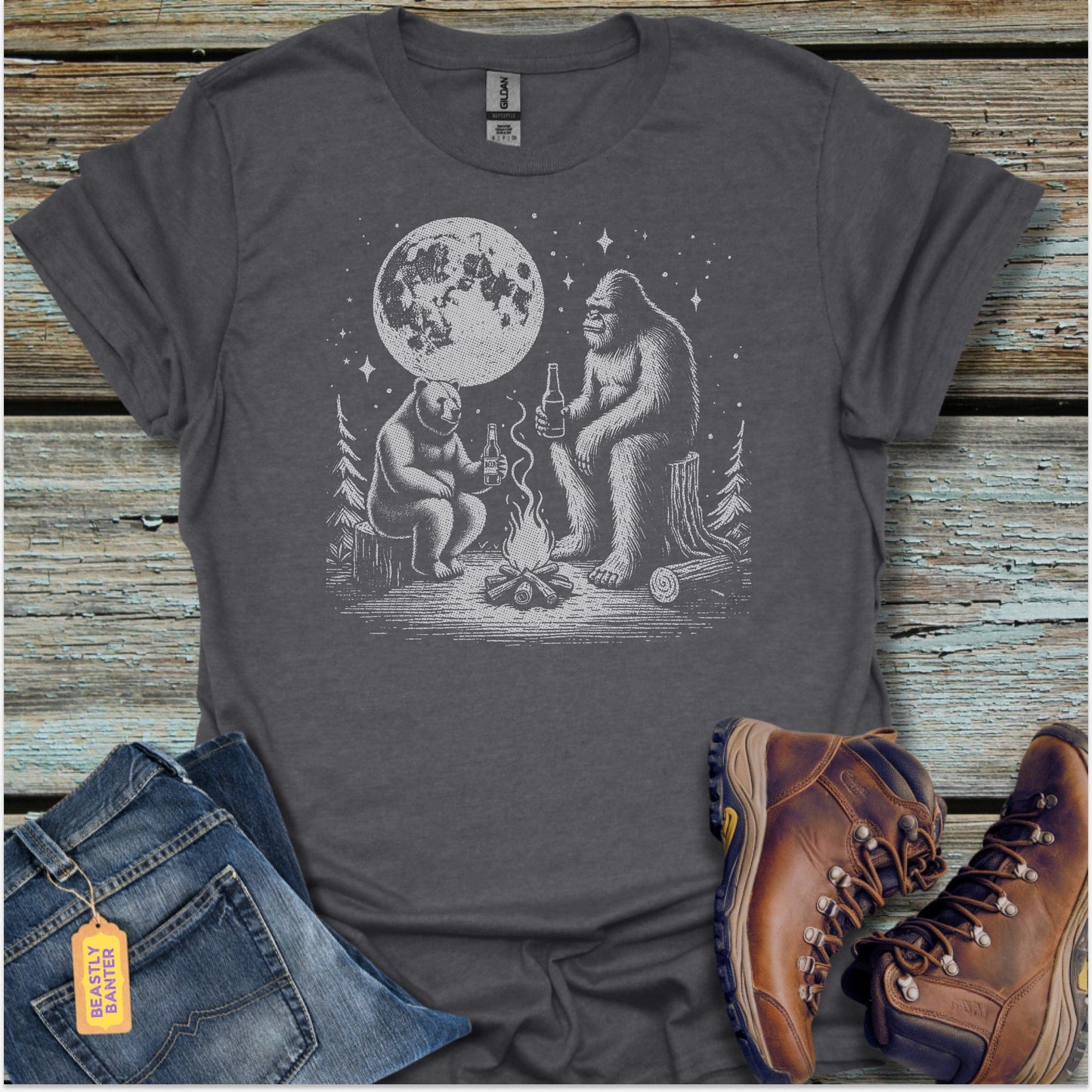 Beers with Bigfoot T-Shirt - Beastly Banter