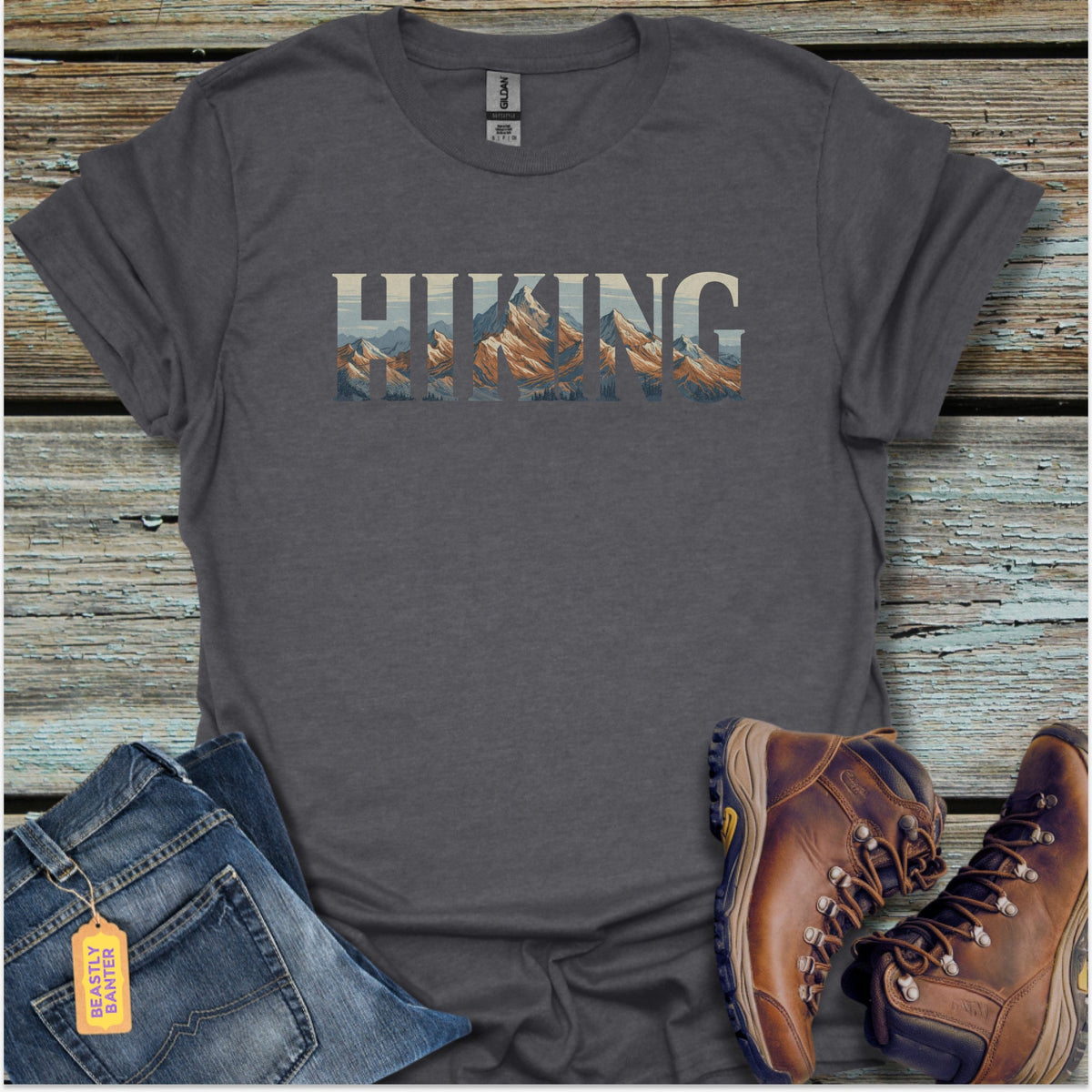 Hiking Mountain Tops T-Shirt - Beastly Banter